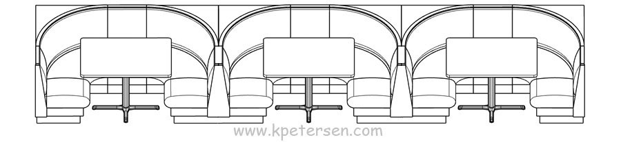 Upholstered Booth Layouts Typical Booth Dimensions