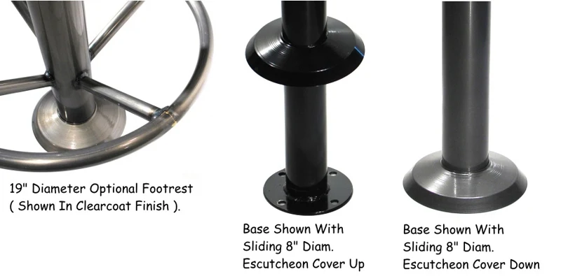 Bolt down on sale table base