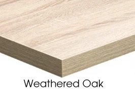 Honeycomb Core Melamine Surface Restaurant Table Top Weathered Wood Color Option