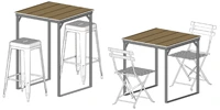 Indoor, Outdoor Solid Core HPL Budget Restaurant & Bar Tables