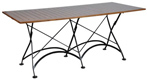 Large 19th Century Reproduction Chestnut French Bistro Cafe Folding Table
