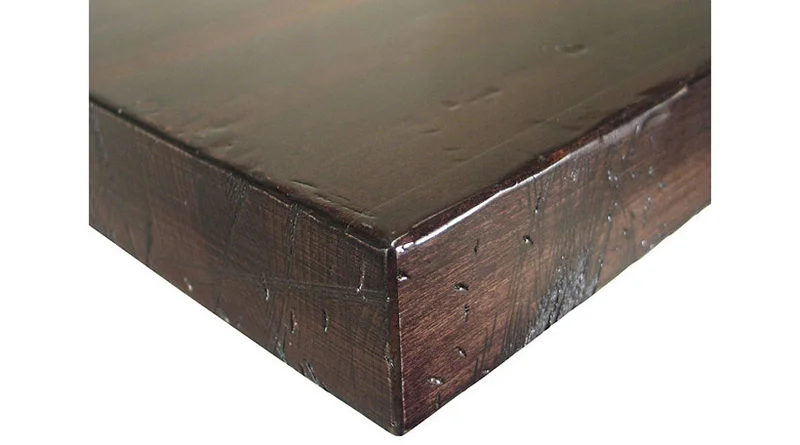 Solid Maple Butcherblock Restaurant Table Tavern Finish Detail