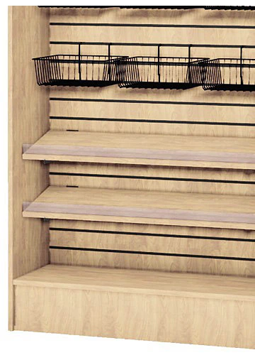 Micro Market Merchandiser Cabinet, In Line, Free Standing Style Shelf Detail