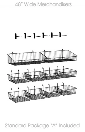 Micro Market Merchandiser 48 inch Standard Accessories Package A