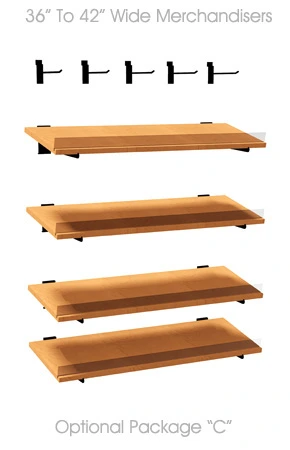 Micro Market Merchandiser 36-42 inch Optional Accessories Package C