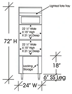 Drawing Microwave Cabinet For Two Microwave Ovens 72 Inches X 24 Inches