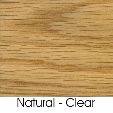 Natural Clear Finish On Oak Wood Species