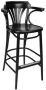 New York Cafe Bar Stool Veneer Seat