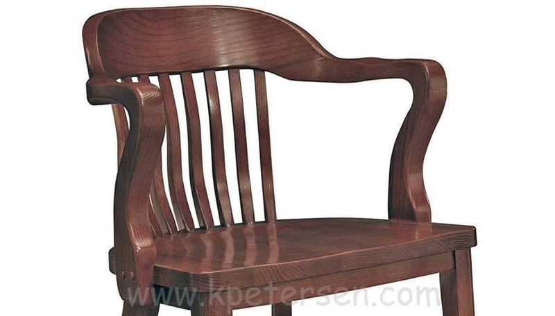 Oak Jury Chair Seat Detail