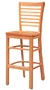 Oak Rail Ladder Back Barstool 2