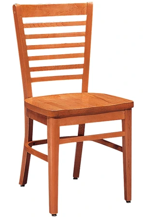 Oak Rail Ladder Back 2 Restaurant Chair