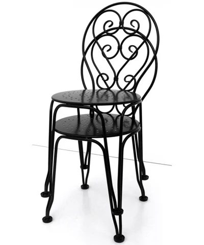Black cast sales iron chairs