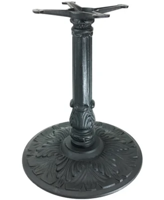 Victorian Style Large Round Cast Iron Antique Reproduction Table Base Matte Finish
