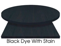 Wood Veneer Restaurant Table Woodland Black Dye Stain On Oak