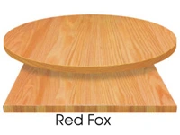 Wood Veneer Restaurant Table Woodland Red Fox Stain On Oak