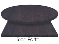 Wood Veneer Restaurant Table Woodland Rich Earth Stain On Oak