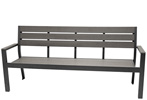Outdoor Aluminum Bench With Armrest