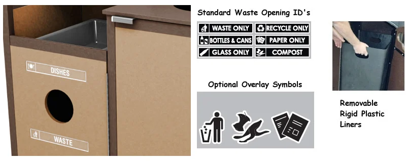 Indoor Outdoor Bussing Cabinet Options