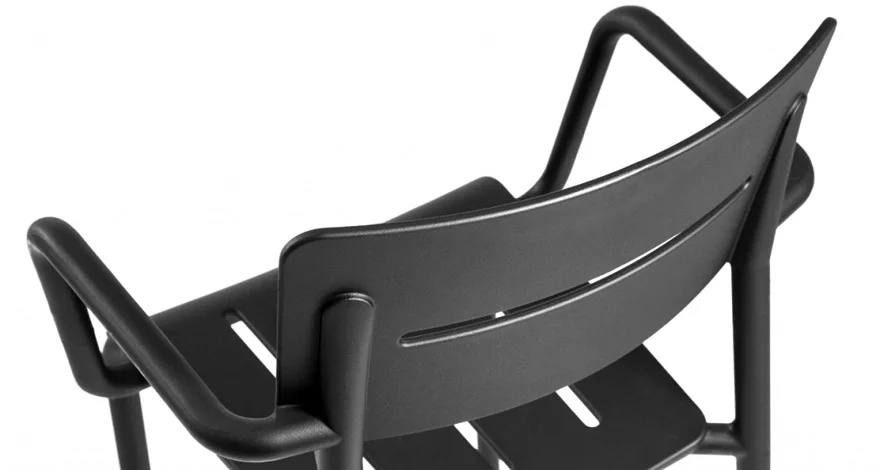 Outdoor Polypropylene Restaurant Stacking Armchair Detail