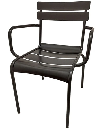 Outdoor Solid Steel Stacking Armchair