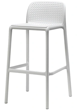 Outdoor Perforated Polypropylene Restaurant Stacking Bar Stool