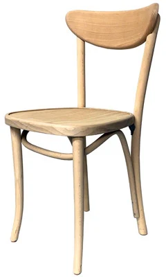 Oval Back Bentwood Chair Raw, Unfinished Option