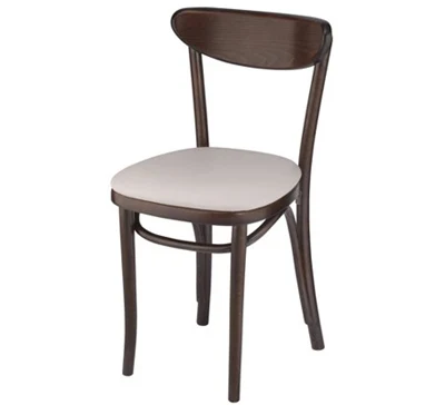 Upholstered Oval Back Bentwood Chair