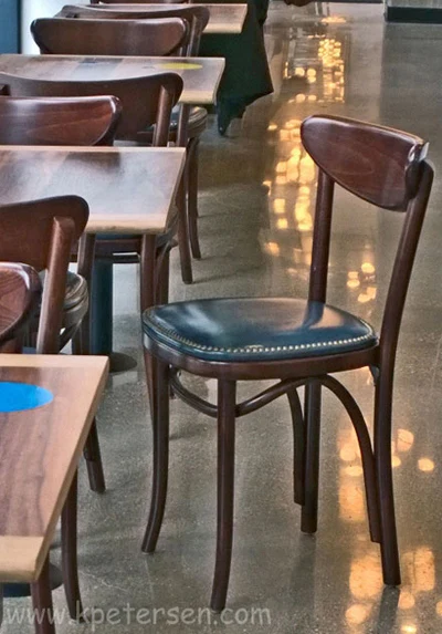 Upholstered Oval Back Bentwood Chairs Installation