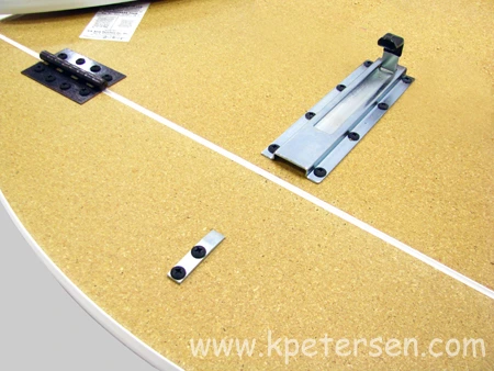 Padded Drop Leaf Restaurant Table Underside View Detail