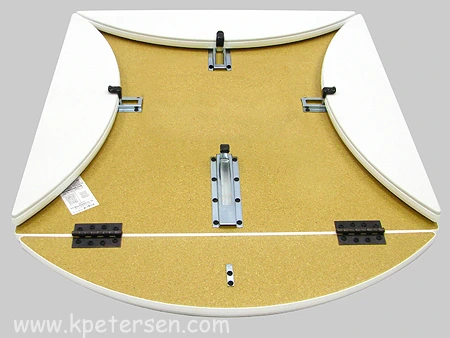 Padded Drop Leaf Restaurant Table Underside View