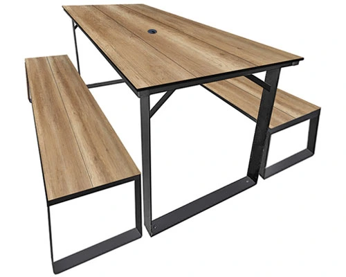 Picnic Table With Benches Set