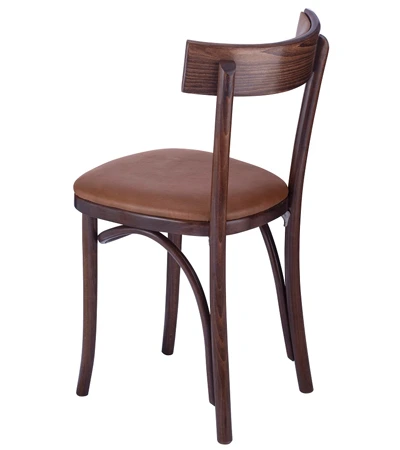 Upholstered Oval Back Bentwood Chair