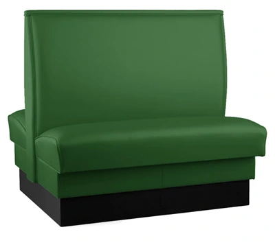 Plain Back Double Upholstered Booth