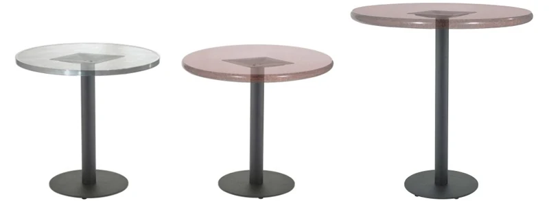 Round Bottom Plate Steel Restaurant Table Bases
