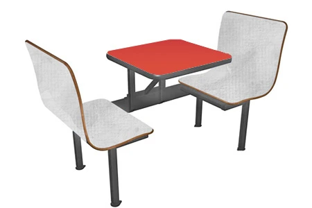 23 Inch Two Seat Wall Style Booth