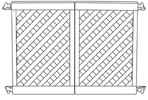 3 Panel Portable Fencing Section