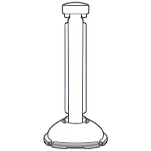 Portable Resin Fencing Single Post Drawing