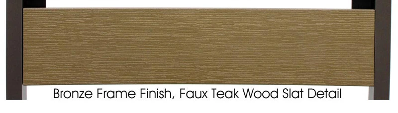 Bronze Frame, Faux Teak Combination Large
