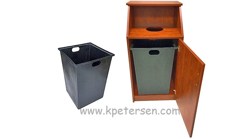 Top Drop Waste Receptacle Reuseable Rigid Plastic Liner Included
