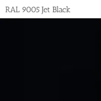 Black Powder Coat Metal Finish