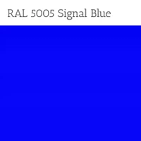 Signal Blue Powder Coat Metal Finish
