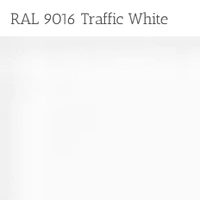 Traffic White Powder Coat Metal Finish