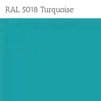Turquoise Powder Coat Metal Finish