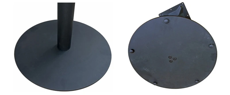 Round Plate Steel Restaurant Table Base Bottom Details