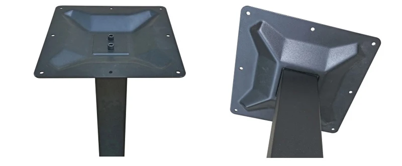 Steel Restaurant Table Base - Top Plate Details