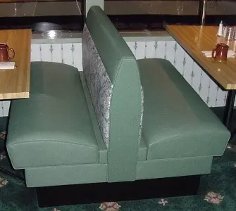 Upholstered Restaurant Booths with Crumbrails
