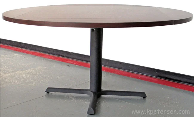36 X 36 Budget Style Steel and Cast Iron Restaurant Table Base For Large Tables