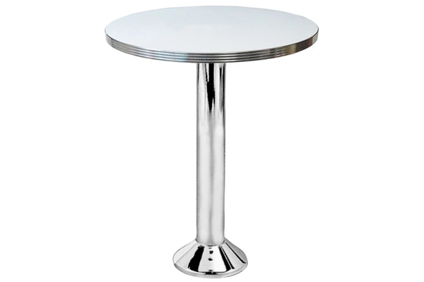 Retro Chrome Bolt Down Table Base