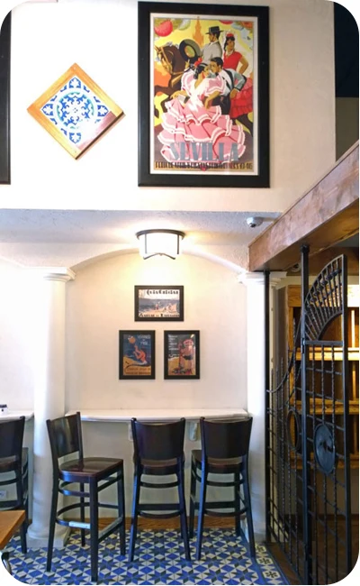 Wood Seat Roadhouse Bar Stool Installation