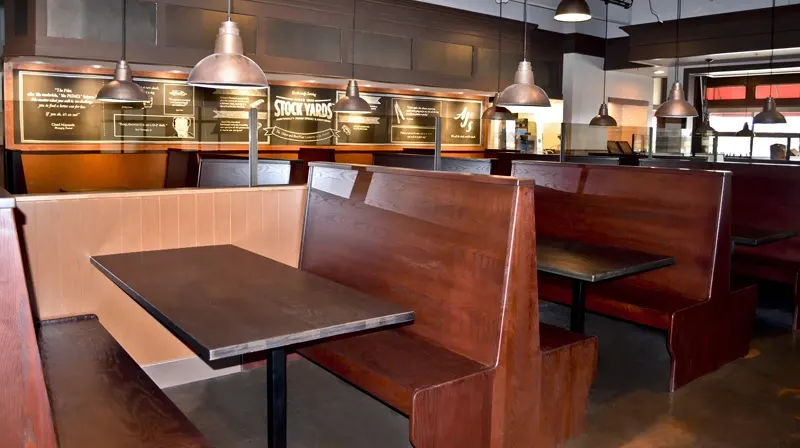 Wood Roadhouse And Pub Style Restaurant Booth Selection